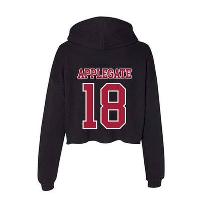 St. Joe's - NCAA Baseball : Carson Applegate - Women's Crop Fleece Hoodie-1