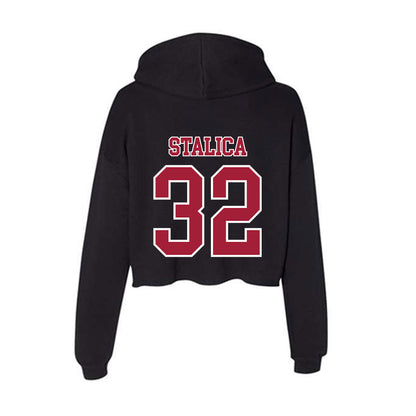 St. Joe's - NCAA Softball : Lauren Stalica - Women's Crop Fleece Hoodie-1