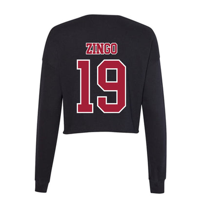 St. Joe's - NCAA Men's Lacrosse : James Zingo - Women's Cropped Crew Fleece-1