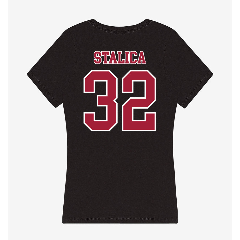 St. Joe's - NCAA Softball : Lauren Stalica - Women's V-Neck T-Shirt-1