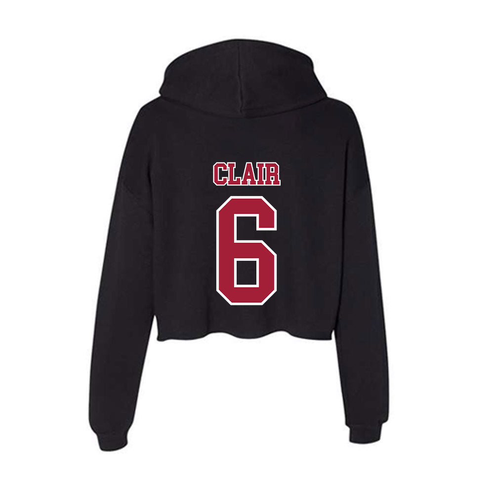 St. Joe's - NCAA Men's Soccer : Conor Clair - Women's Crop Fleece Hoodie-1