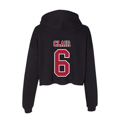 St. Joe's - NCAA Men's Soccer : Conor Clair - Women's Crop Fleece Hoodie-1
