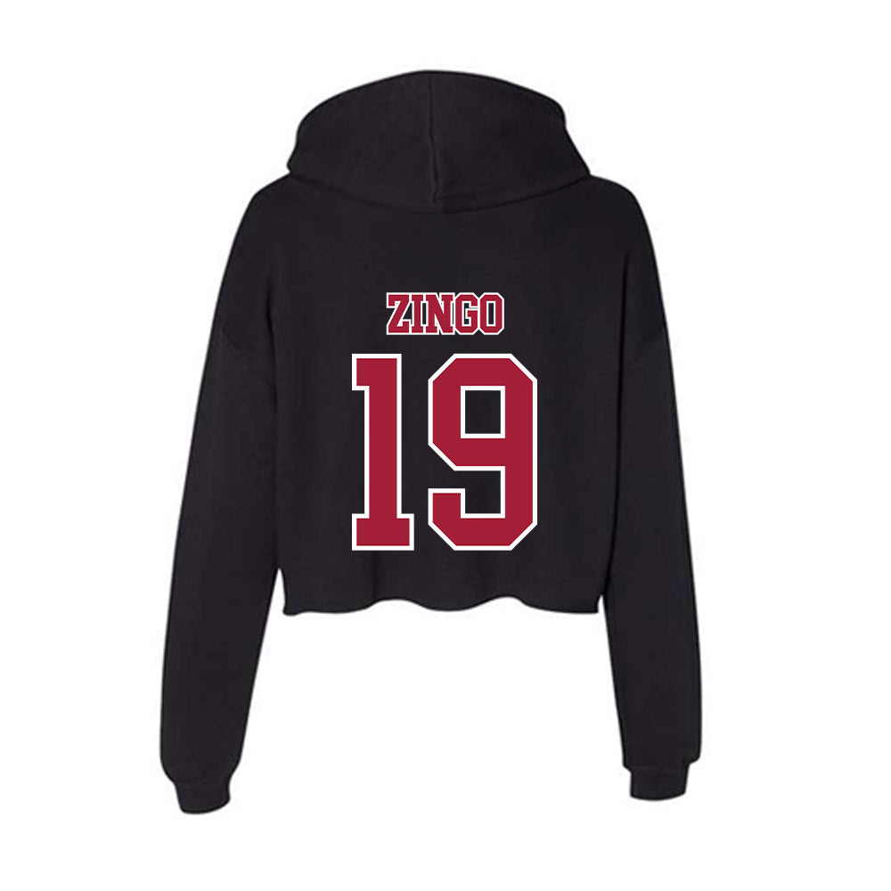 St. Joe's - NCAA Men's Lacrosse : James Zingo - Women's Crop Fleece Hoodie-1