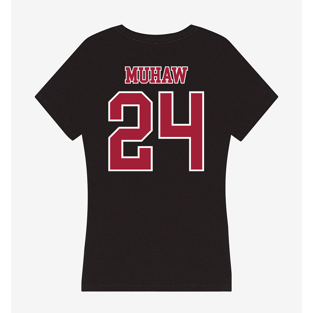 St. Joe's - NCAA Softball : Gianna Muhaw - Women's V-Neck T-Shirt-1