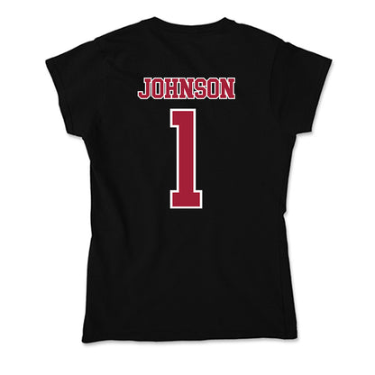St. Joe's - NCAA Men's Basketball : Mekai Johnson - Soft Style Women’s T-Shirt-1