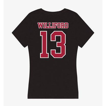 St. Joe's - NCAA Men's Basketball : Austin Williford - Women's V-Neck T-Shirt-1