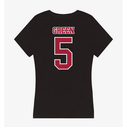 St. Joe's - NCAA Women's Basketball : Jahzara Green - Women's V-Neck T-Shirt-1