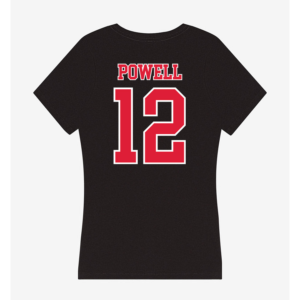 Lamar - NCAA Football : Lucas Powell - Women's V-Neck T-Shirt-1