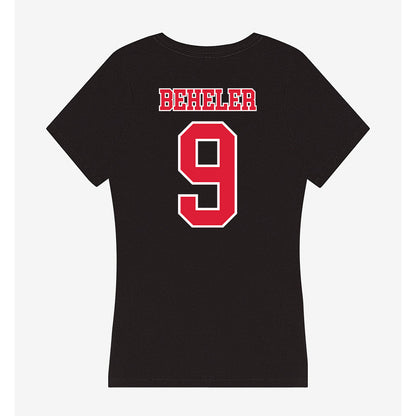 Lamar - NCAA Baseball : Reese Beheler - Women's V-Neck T-Shirt-1