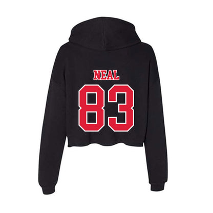 Lamar - NCAA Football : Justin Neal - Women's Crop Fleece Hooded Sweatshirt-1