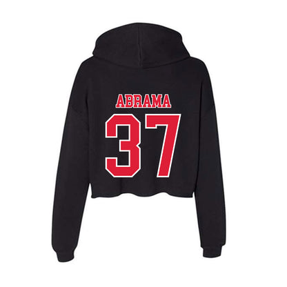 Lamar - NCAA Football : John Abrama - Women's Crop Fleece Hooded Sweatshirt-1