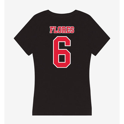 Lamar - NCAA Softball : Isabella Flores - Women's V-Neck T-Shirt-1