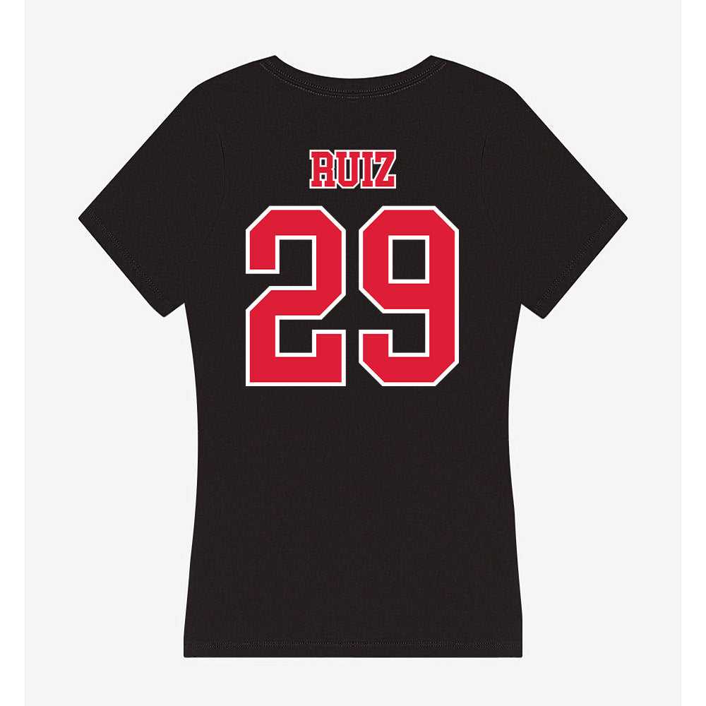Lamar - NCAA Women's Soccer : Mathelyn Ruiz - Women's V-Neck T-Shirt-1