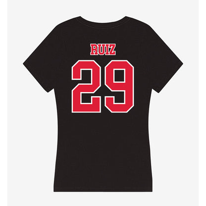 Lamar - NCAA Women's Soccer : Mathelyn Ruiz - Women's V-Neck T-Shirt-1