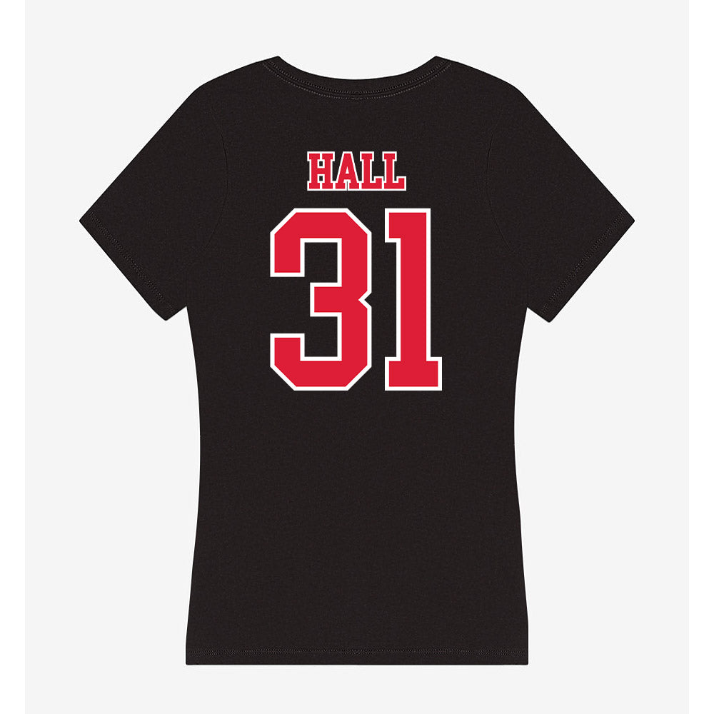 Lamar - NCAA Football : Kamron Hall - Women's V-Neck T-Shirt-1