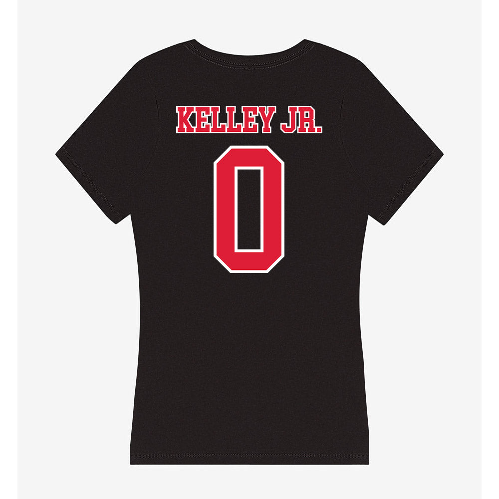 Lamar - NCAA Football : Lanar Kelley Jr. - Women's V-Neck T-Shirt-1