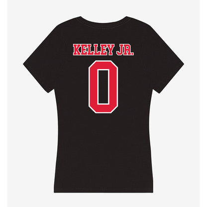 Lamar - NCAA Football : Lanar Kelley Jr. - Women's V-Neck T-Shirt-1