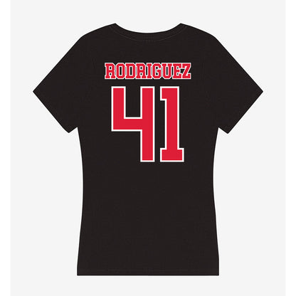 Lamar - NCAA Baseball : Gabriel Rodriguez - Women's V-Neck T-Shirt-1