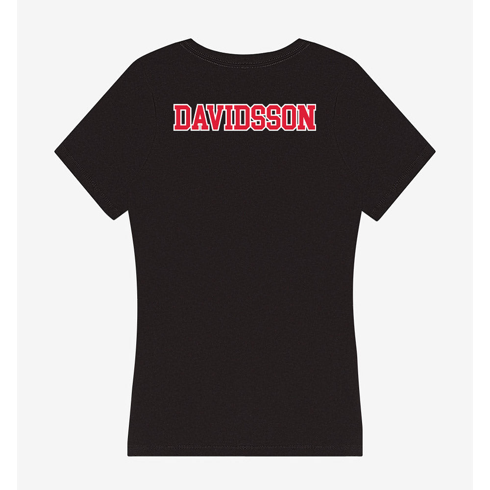 Lamar - NCAA Women's Golf : Amanda Davidsson - Women's V-Neck T-Shirt-1