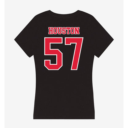Lamar - NCAA Football : Courtlyn Houston - Women's V-Neck T-Shirt-1