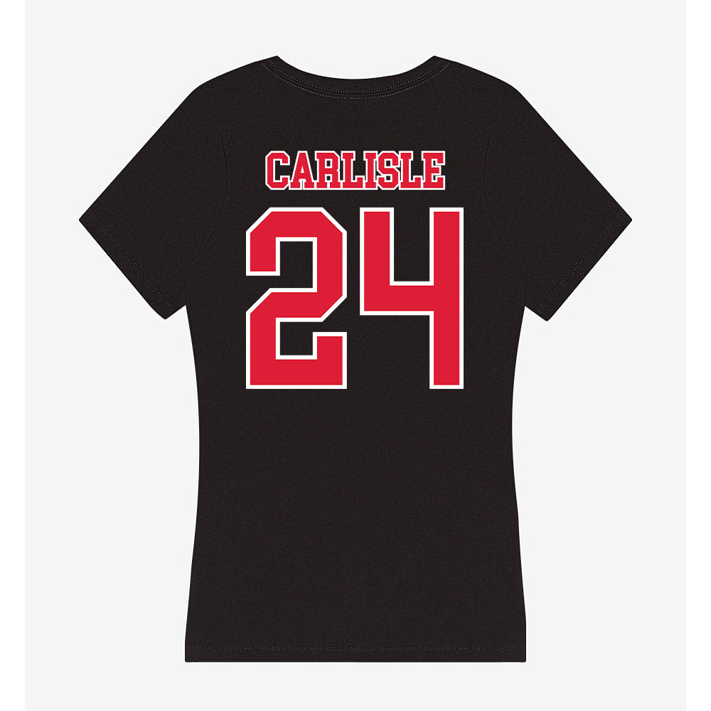 Lamar - NCAA Baseball : Tanner Carlisle - Women's V-Neck T-Shirt-1