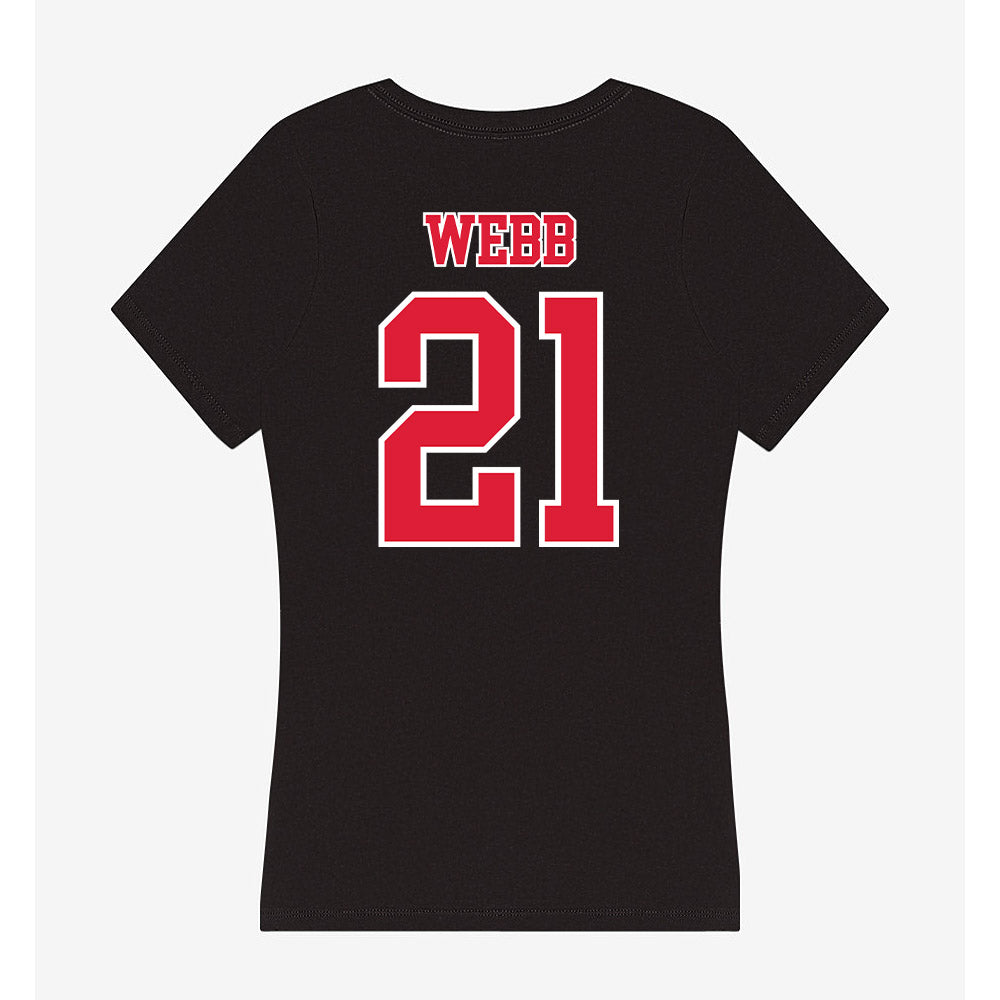 Lamar - NCAA Women's Volleyball : Kimaya Webb - Women's V-Neck T-Shirt-1