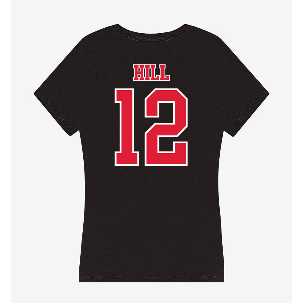 Lamar - NCAA Women's Volleyball : Grace Hill - Women's V-Neck T-Shirt-1