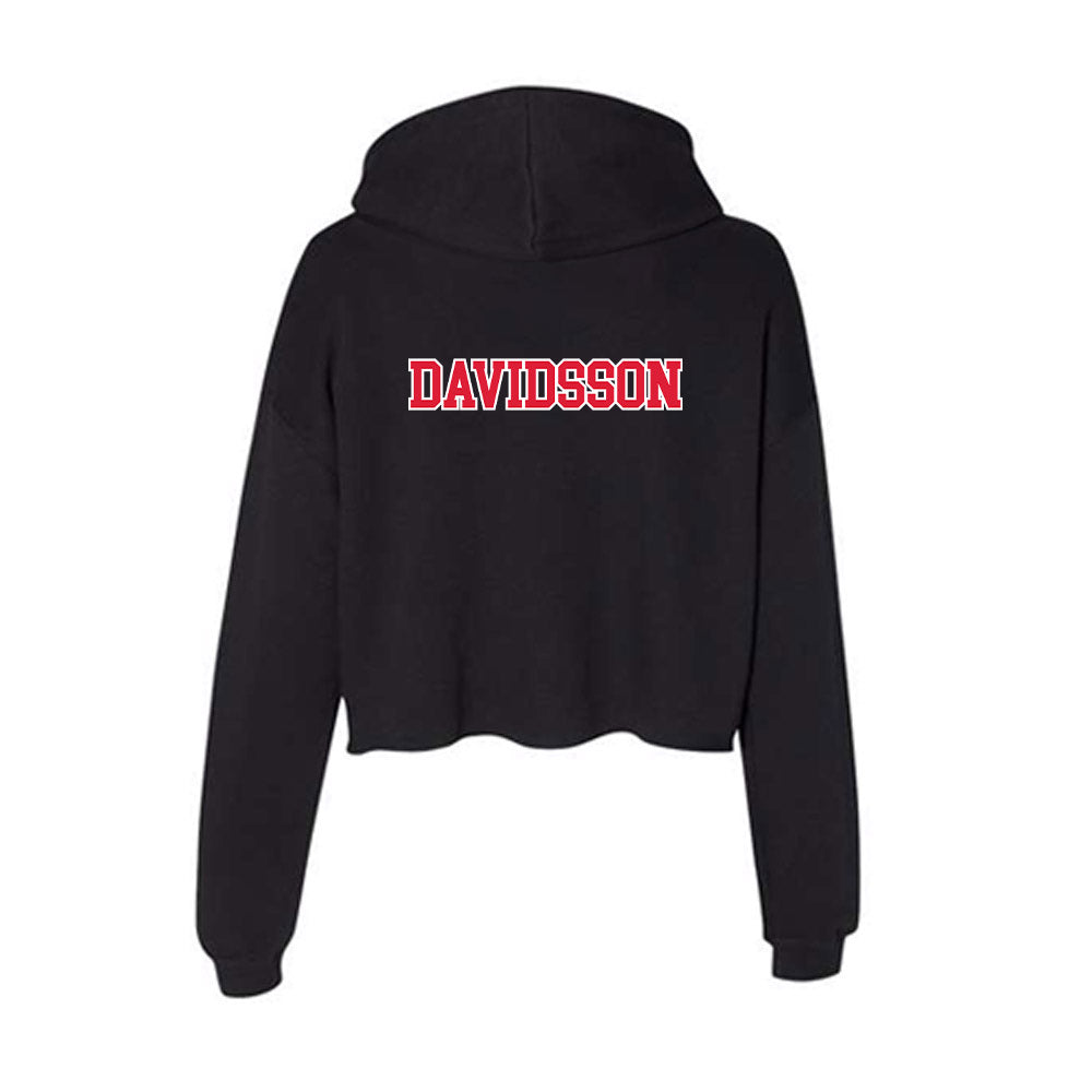 Lamar - NCAA Women's Golf : Amanda Davidsson - Women's Crop Fleece Hoodie-1