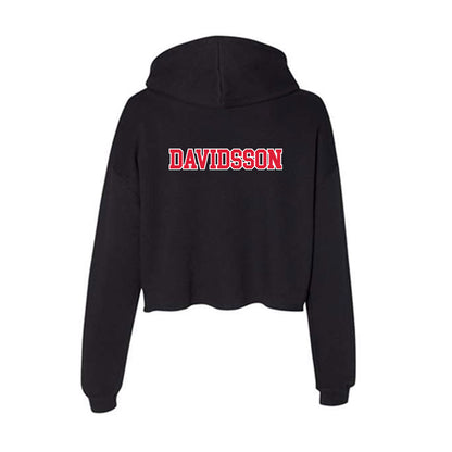 Lamar - NCAA Women's Golf : Amanda Davidsson - Women's Crop Fleece Hoodie-1
