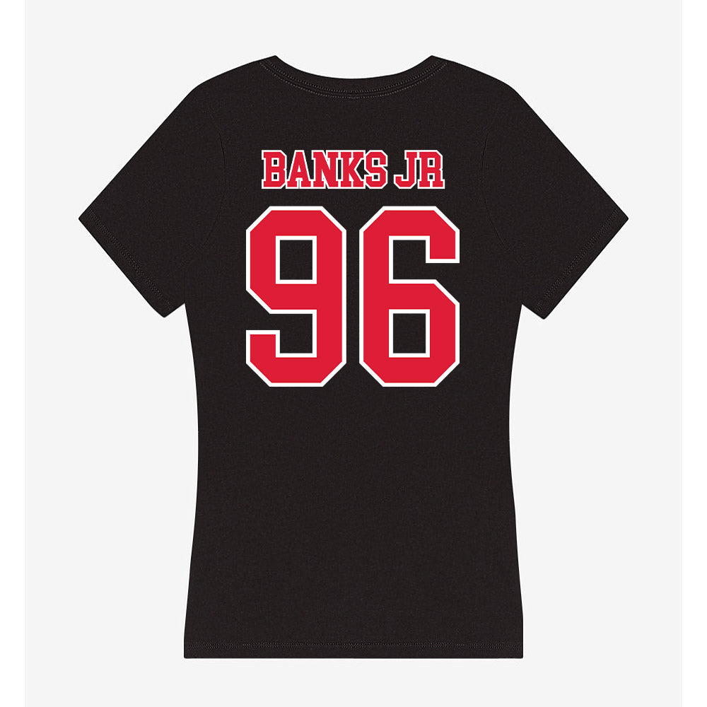 Lamar - NCAA Football : Fred Banks Jr - Women's V-Neck T-Shirt-1