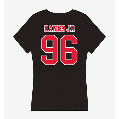 Lamar - NCAA Football : Fred Banks Jr - Women's V-Neck T-Shirt-1