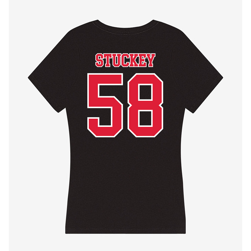 Lamar - NCAA Football : Brandon Stuckey - Women's V-Neck T-Shirt-1