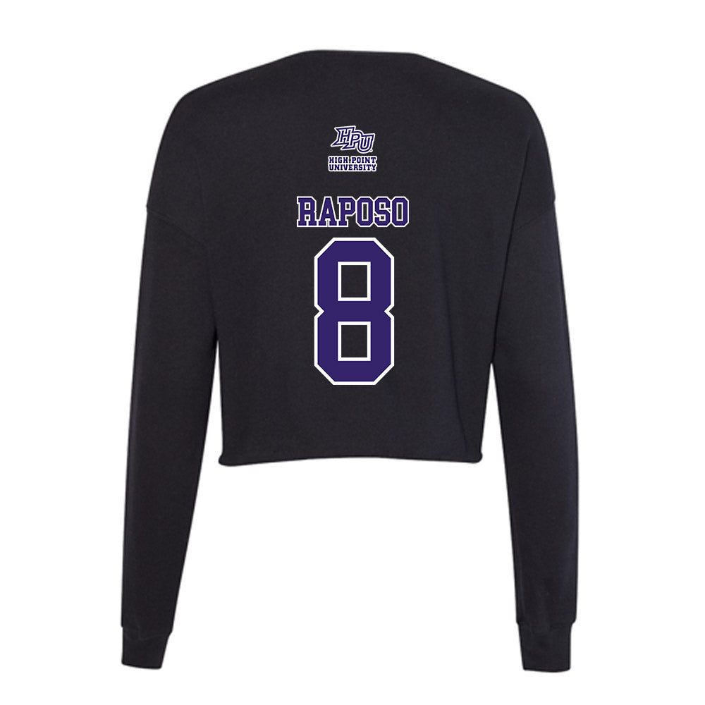 High Point - NCAA Men's Soccer : Bernardo Raposo - Women's Cropped Crew Fleece-1