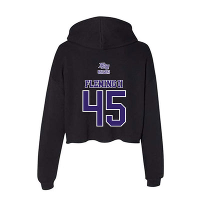 High Point - NCAA Baseball : Dubs Fleming II - Women's Crop Fleece Hoodie-1