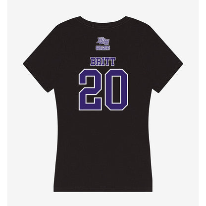 High Point - NCAA Men's Soccer : Caleb Britt - Women's V-Neck T-Shirt-1