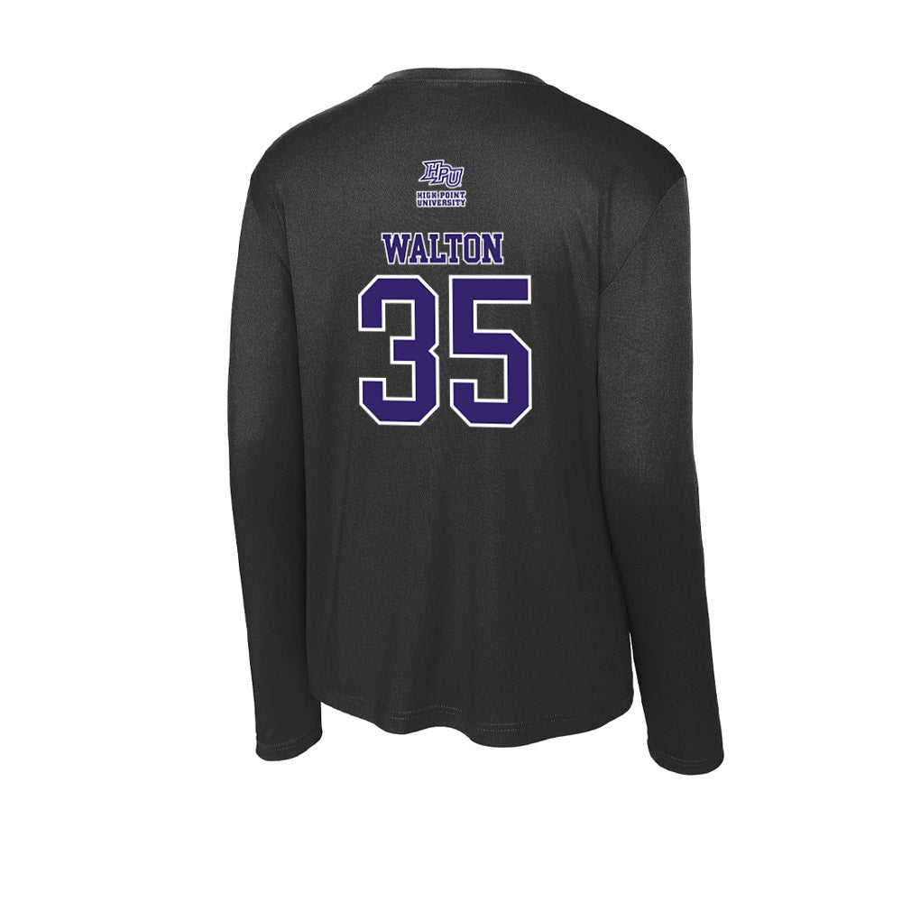 High Point - NCAA Baseball : Wade Walton - Activewear Long Sleeve T-Shirt-1