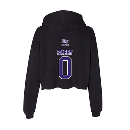 High Point - NCAA Women's Volleyball : Havani Embry - Women's Crop Fleece Hoodie-1