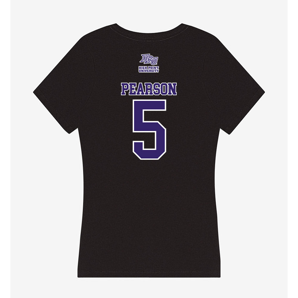 High Point - NCAA Men's Basketball : Trey Pearson - Women's V-Neck T-Shirt-1