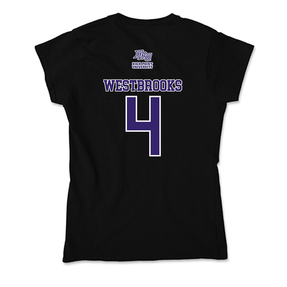 High Point - NCAA Men's Lacrosse : James Westbrooks - Soft Style Women’s T-Shirt-1
