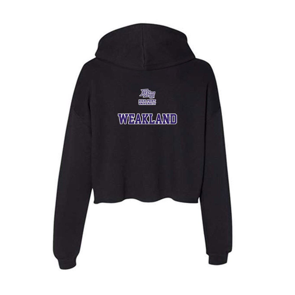 High Point - NCAA Men's Track & Field : Jake Weakland - Women's Crop Fleece Hoodie-1