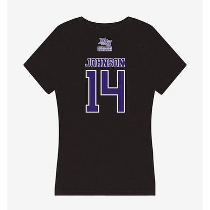 High Point - NCAA Baseball : Landen Johnson - Women's V-Neck T-Shirt-1