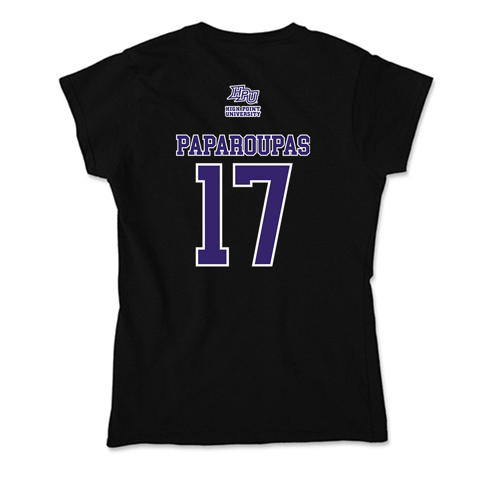 High Point - NCAA Men's Soccer : Angelo Paparoupas - Soft Style Women’s T-Shirt-1