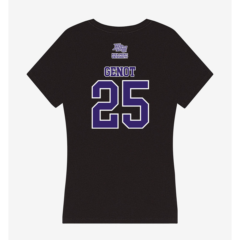 High Point - NCAA Men's Soccer : Kingston Genot - Women's V-Neck T-Shirt-1