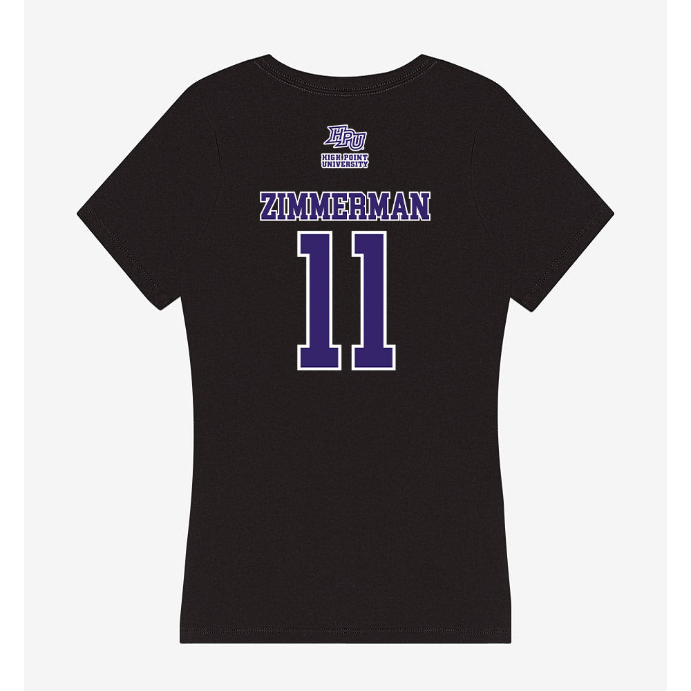 High Point - NCAA Baseball : Noah Zimmerman - Women's V-Neck T-Shirt-1