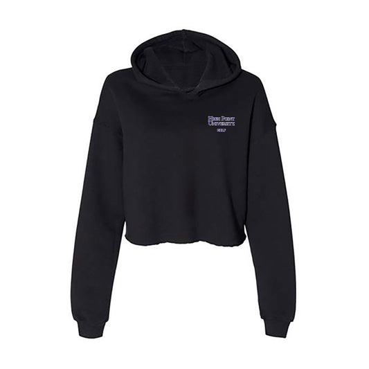High Point - NCAA Men's Golf : Savar Bhasin - Women's Crop Fleece Hoodie-0