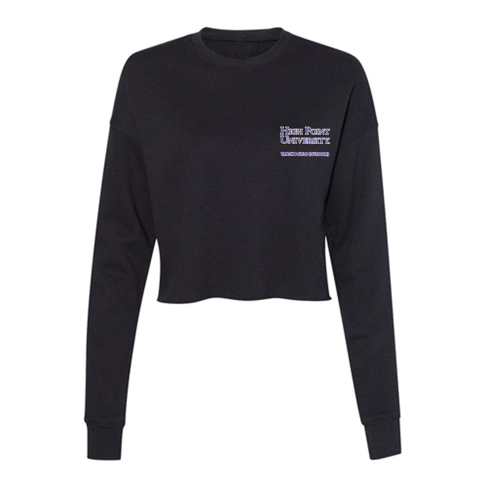High Point - NCAA Men's Track & Field : A'lajuwan Robinson - Women's Cropped Crew Fleece-0