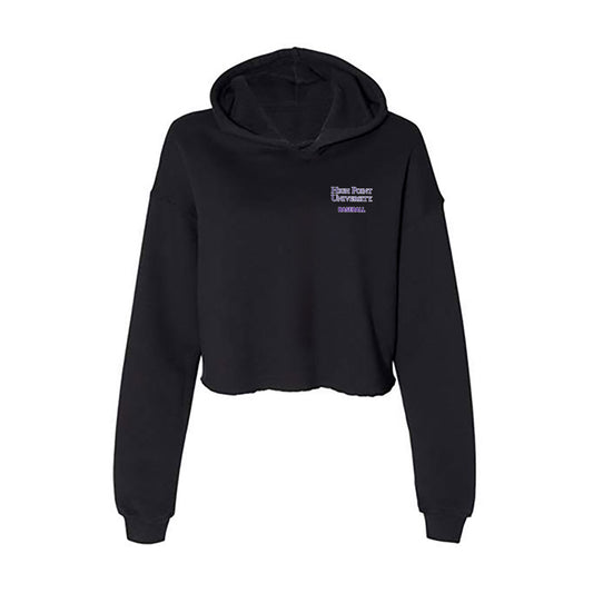 High Point - NCAA Baseball : Dylan Story - Women's Crop Fleece Hoodie-0