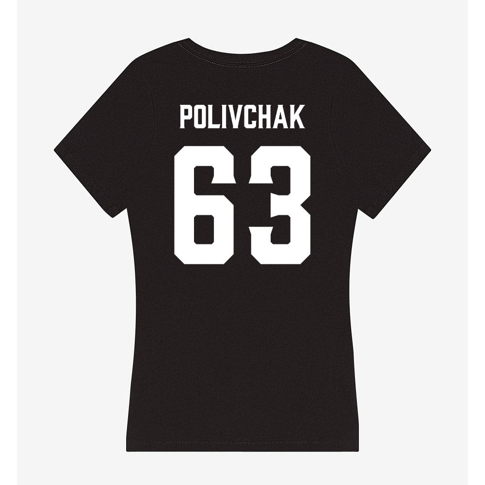Furman - NCAA Football : Chase Polivchak - Women's V-Neck T-Shirt-1