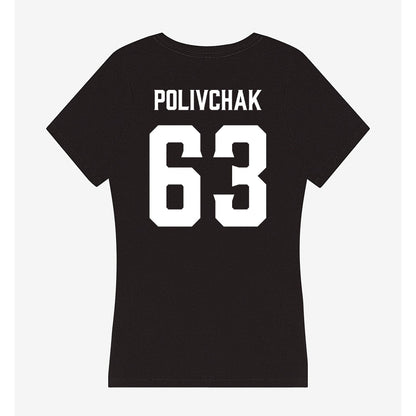 Furman - NCAA Football : Chase Polivchak - Women's V-Neck T-Shirt-1