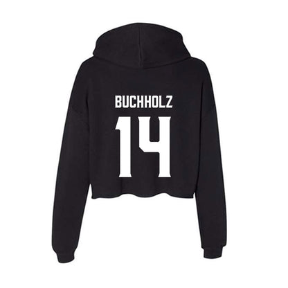 Furman - NCAA Women's Volleyball : Rebekah Buchholz - Women's Crop Fleece Hoodie-1